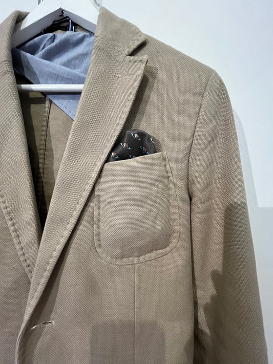 Planet - Black Pocket Square