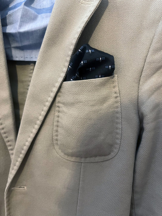 Satellite - Black Pocket Square