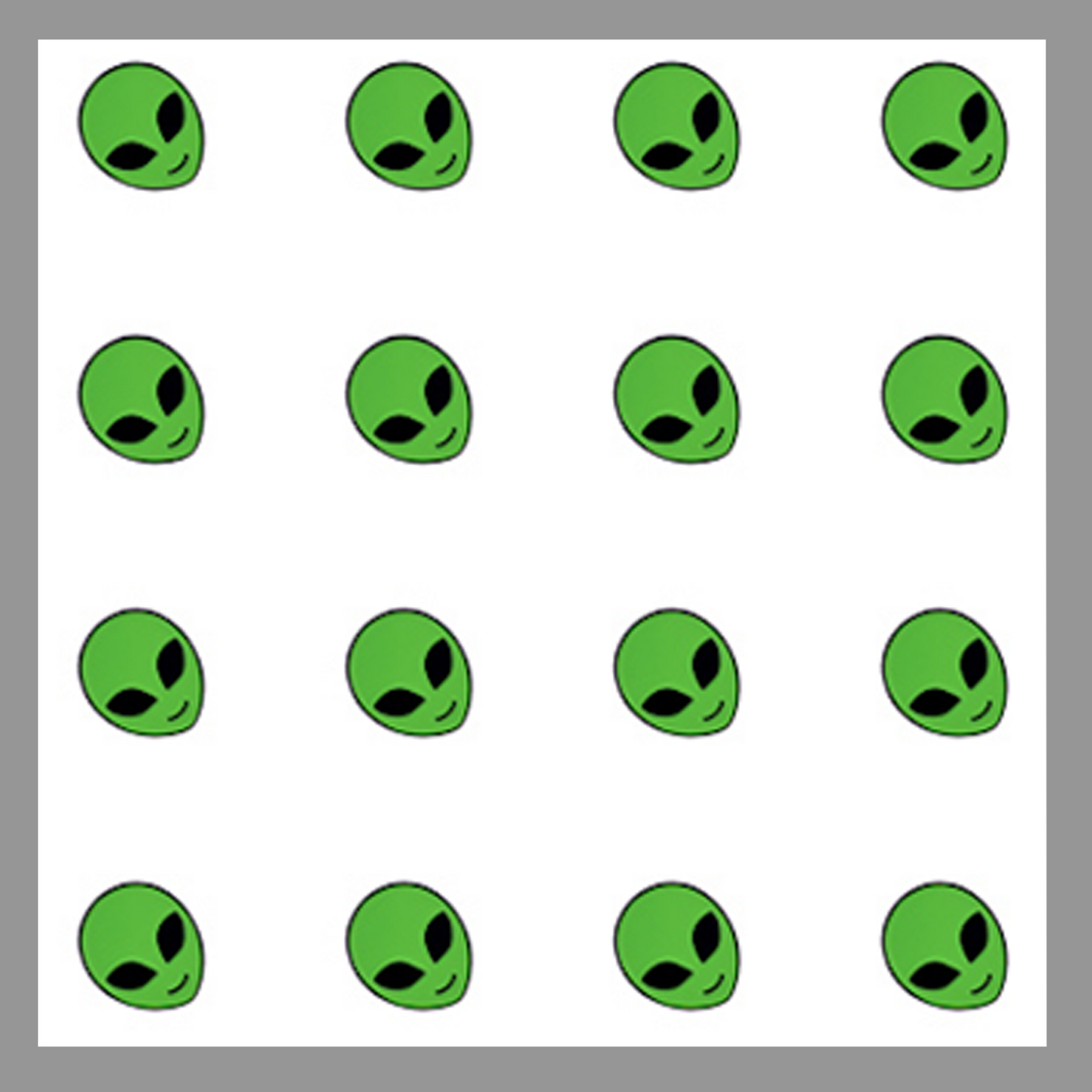 Alien - White Pocket Square