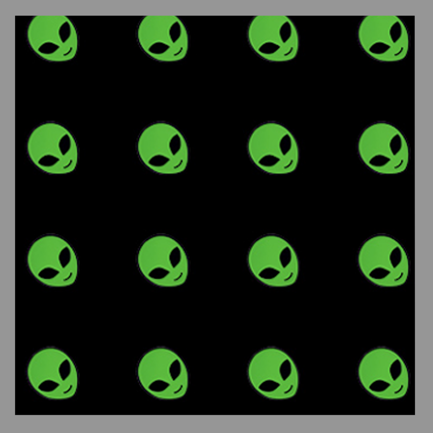 Alien - Black Pocket Square