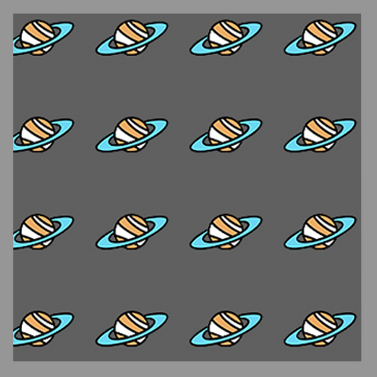 Planet - Grey Pocket Square