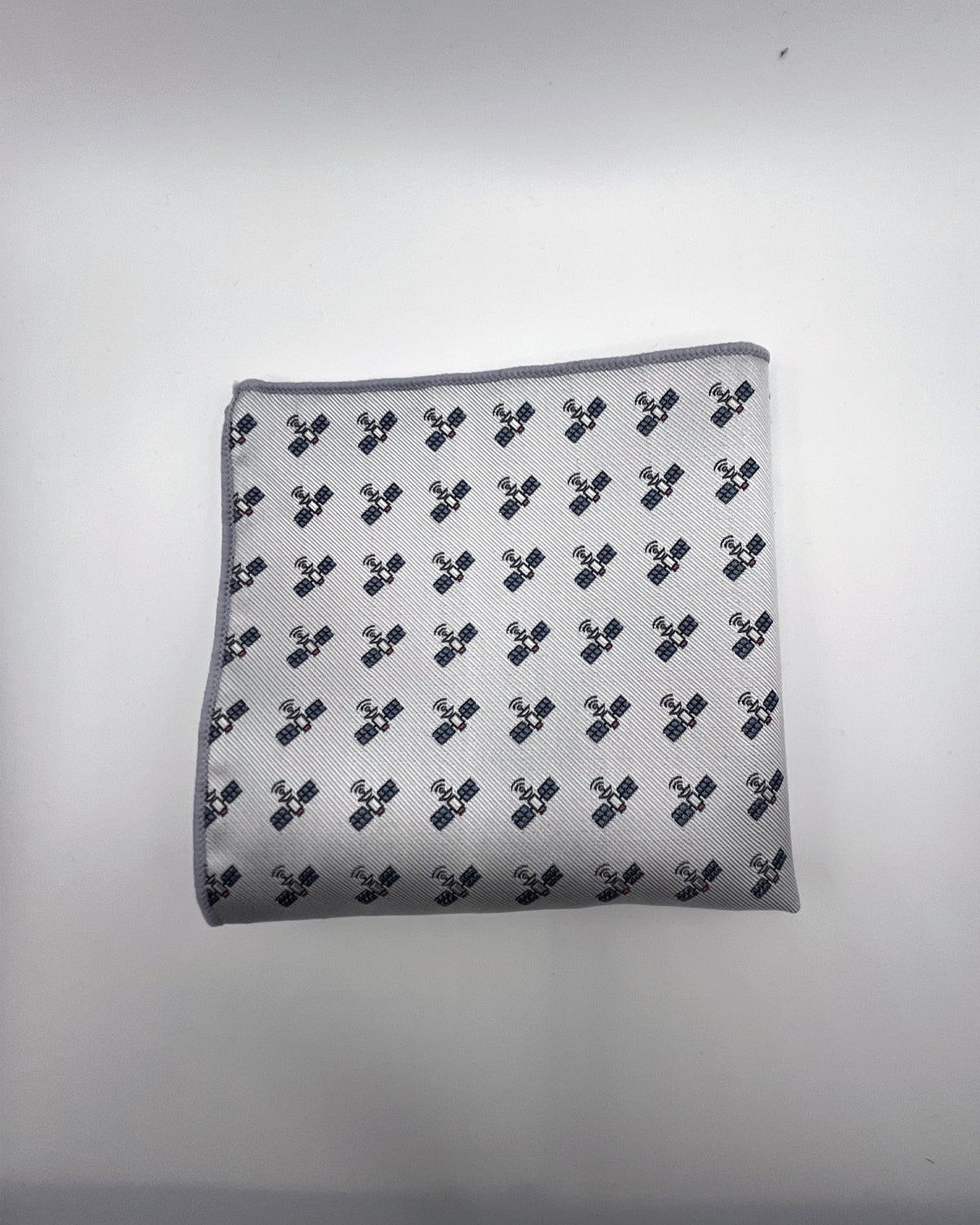 Satellite - White Pocket Square
