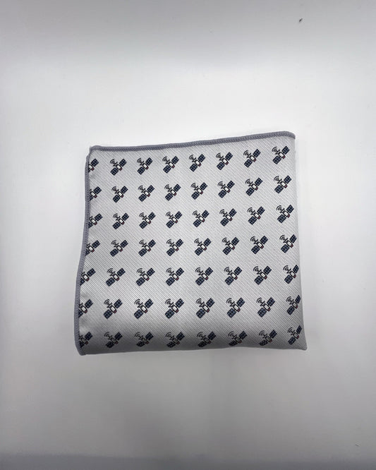 Satellite - White Pocket Square