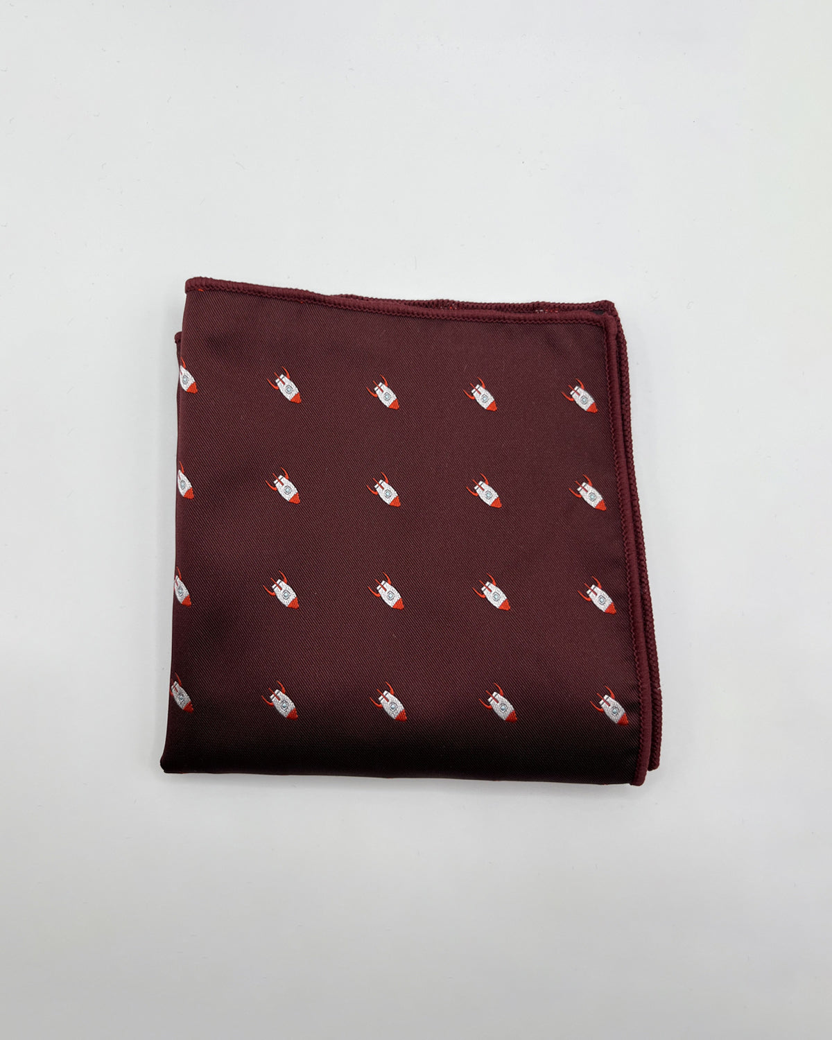 Rocket - Maroon Pocket Square
