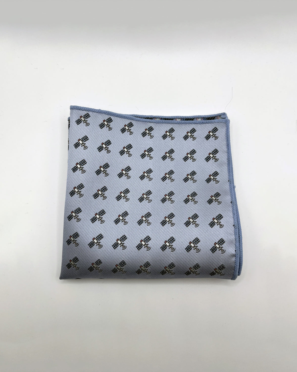Satellite - Blue Pocket Square
