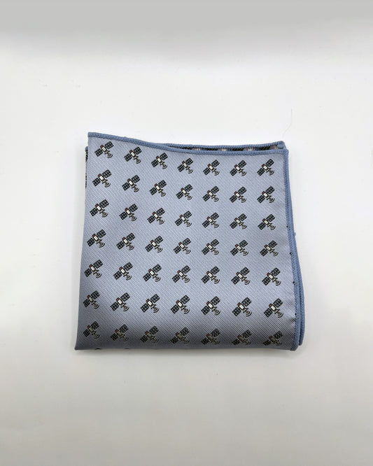 Satellite - Blue Pocket Square