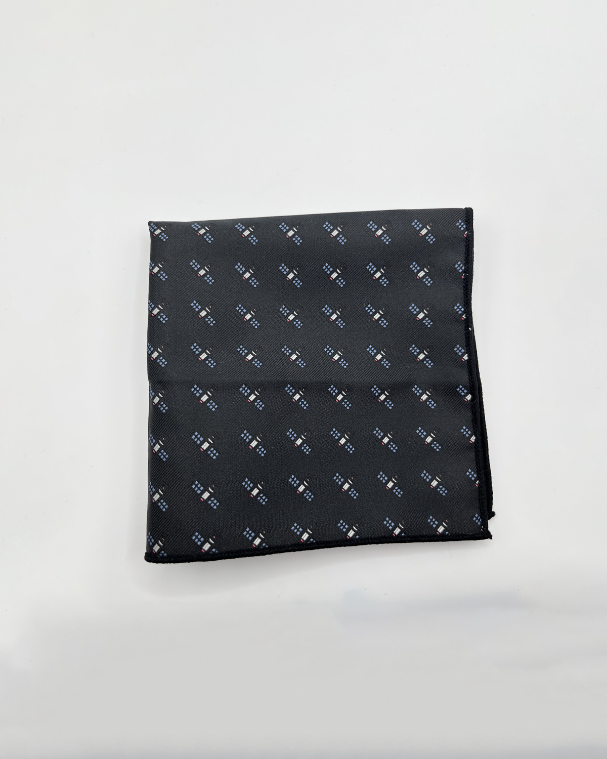 Satellite - Black Pocket Square