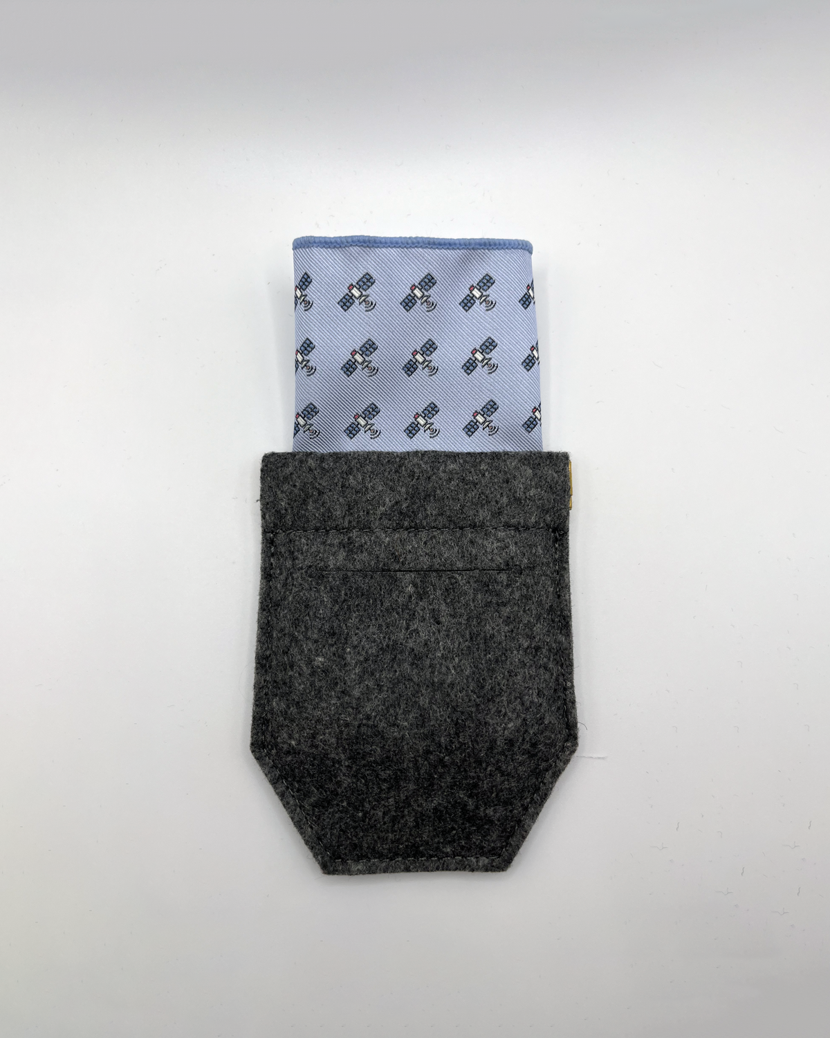 Satellite - Blue Pocket Square