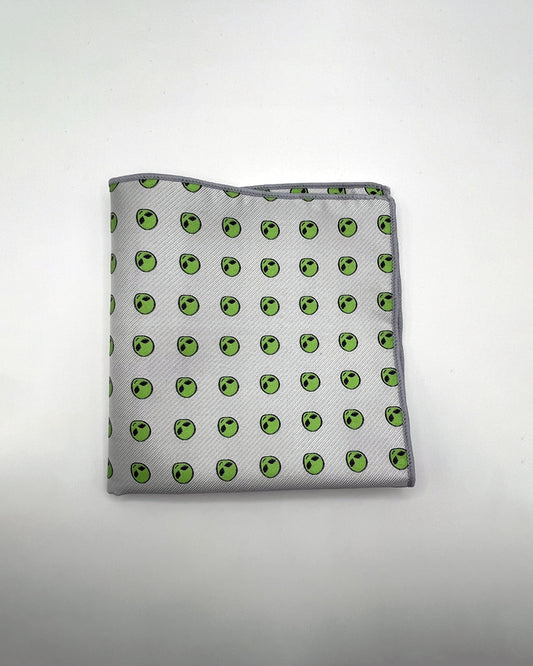 Alien - White Pocket Square