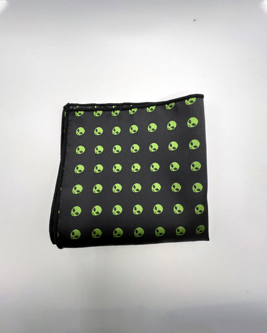 Alien - Black Pocket Square