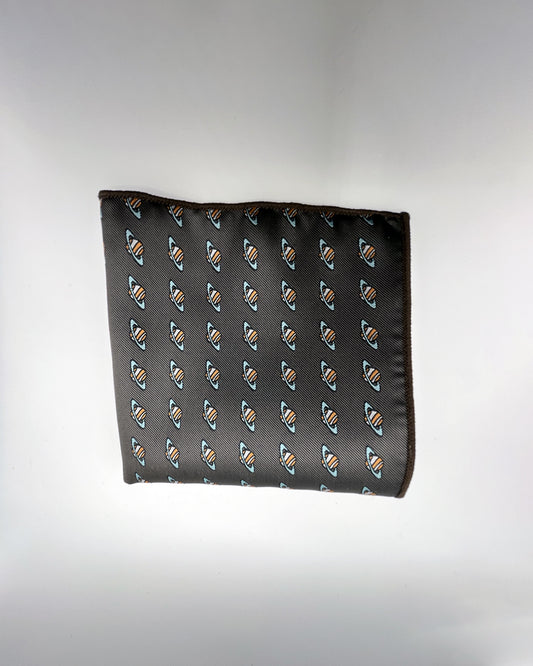 Planet - Black Pocket Square